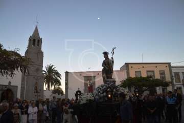 Misa y procesión de San Juan Bautista por el casco antiguo de Telde (Foto TA)